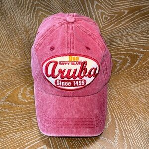 Aruba "One Happy Island" adjustable strapback baseball hat